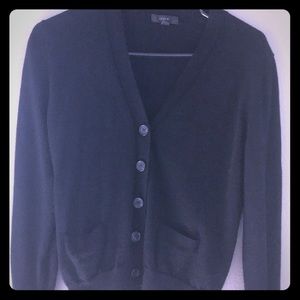 J. Crew buttoned-down black sweater